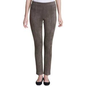 NWOT Andrew Marc Faux Suede Taupe Pants Size Small
